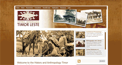 Desktop Screenshot of historyanthropologytimor.org
